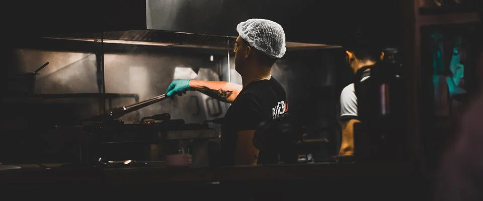 dark kitchen