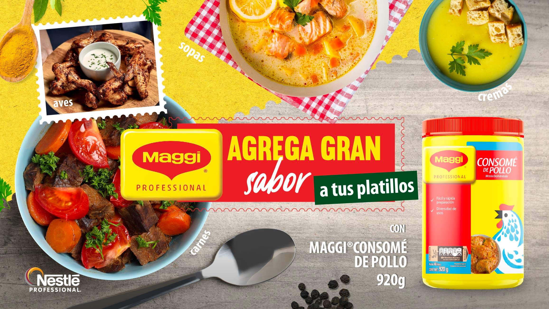 MAGGI Professional Consomé de Pollo 920g