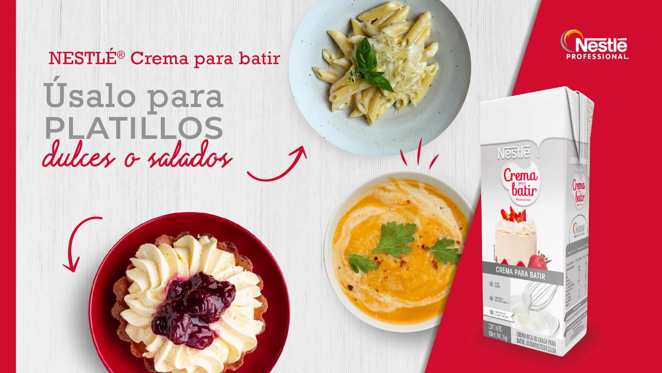 NESTLÉ® Crema para Batir x 950ml | Nestlé Professional NESTLÉ® Crema para Batir x 950ml | Nestlé Professional