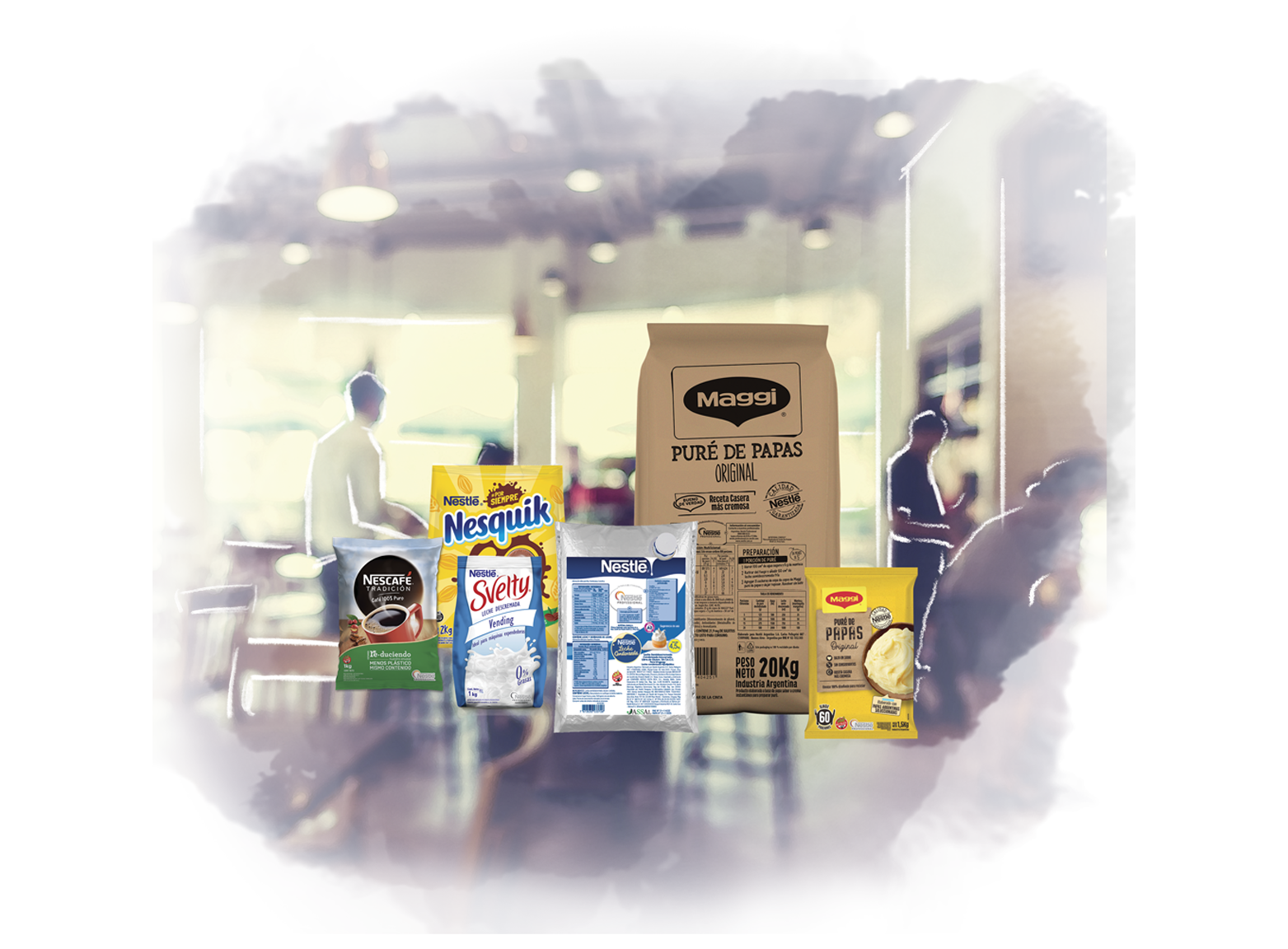 Productos varios Nestlé Professional desarrollados para el canal de Catering