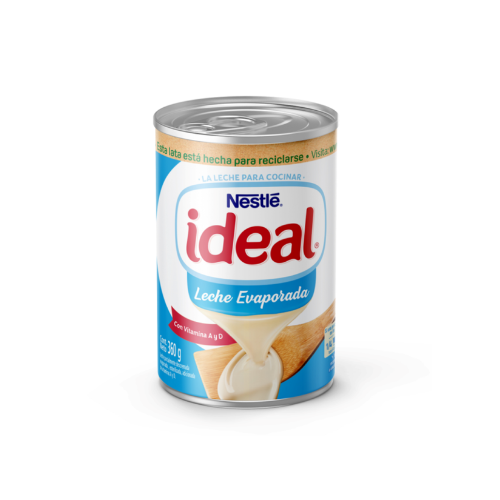 IDEAL® Leche Evaporada Semi Descremada Lata 48x360g