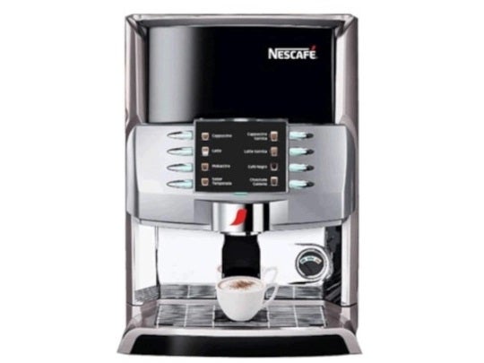 Una de las máquinas automáticas de café soluble que tiene NESCAFÉ®
