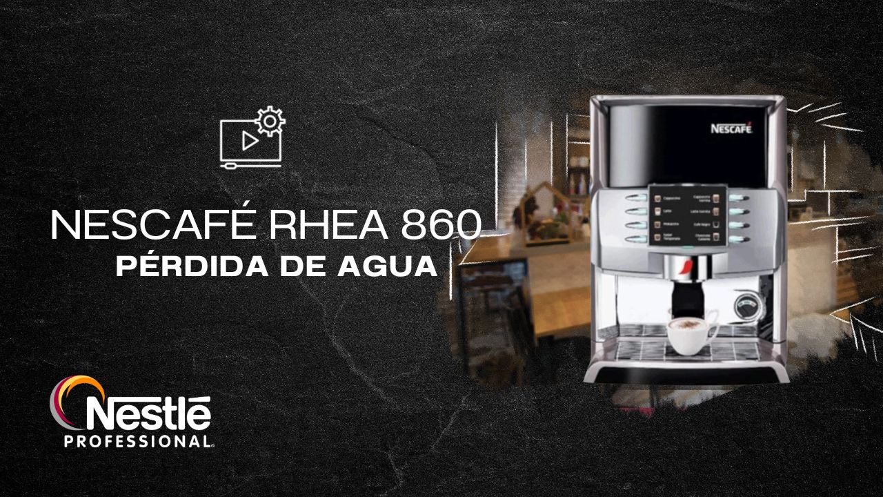 Imagen de máquina de café RHEA 860 sobre fondo oscuro