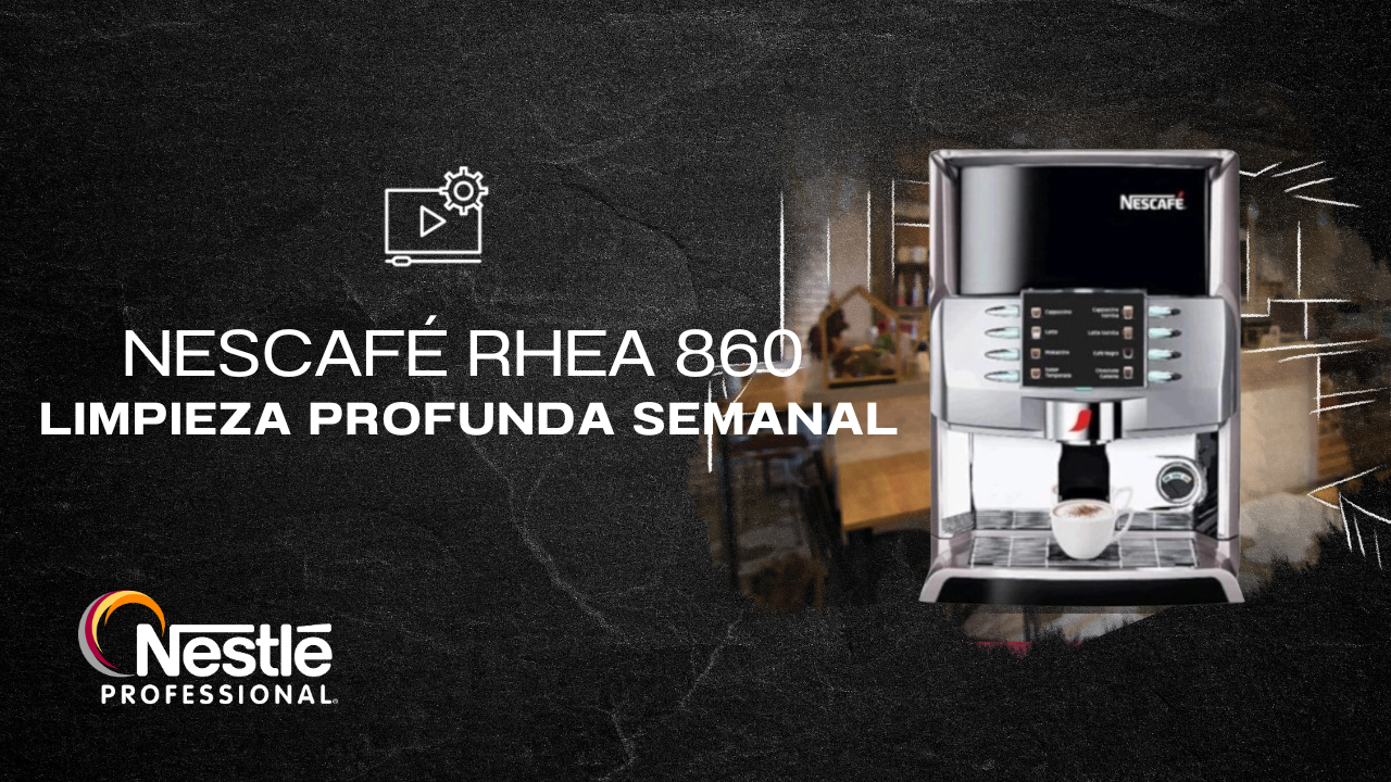 Imagen máquina de café y elementos de marca.