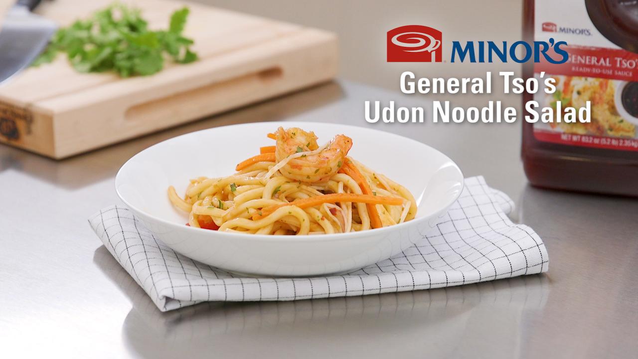 General Tso's Udon Noodle Salad with MINOR'S®