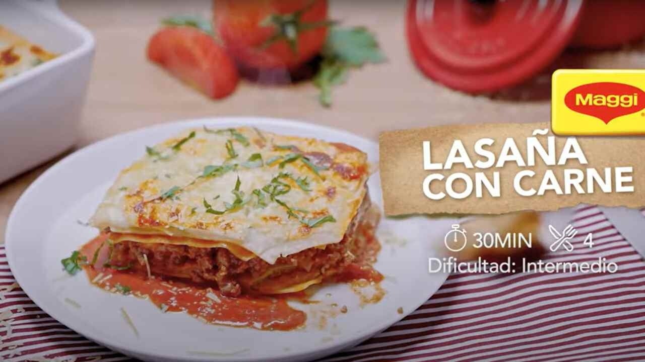 Lasaña de carne con MAGGI®