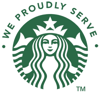 We Proudly Serve Starbucks
