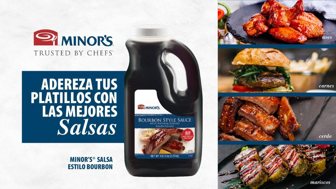 Salsa bourbon Minor's lista para usar