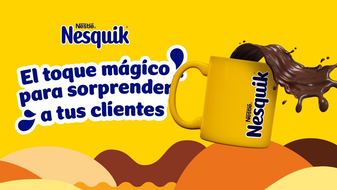 Taza de Nesquik con frase