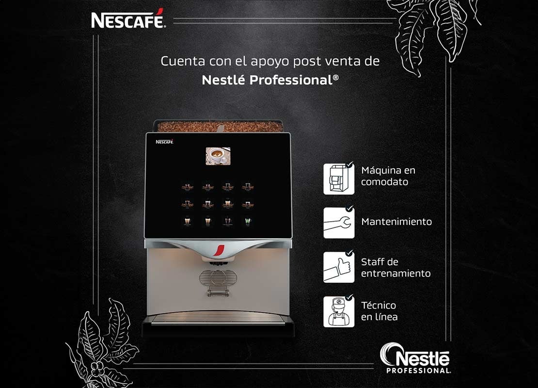 Máquina NESCAFÉ® de grano para proporcionar bebidas que complementen ideas para brunch