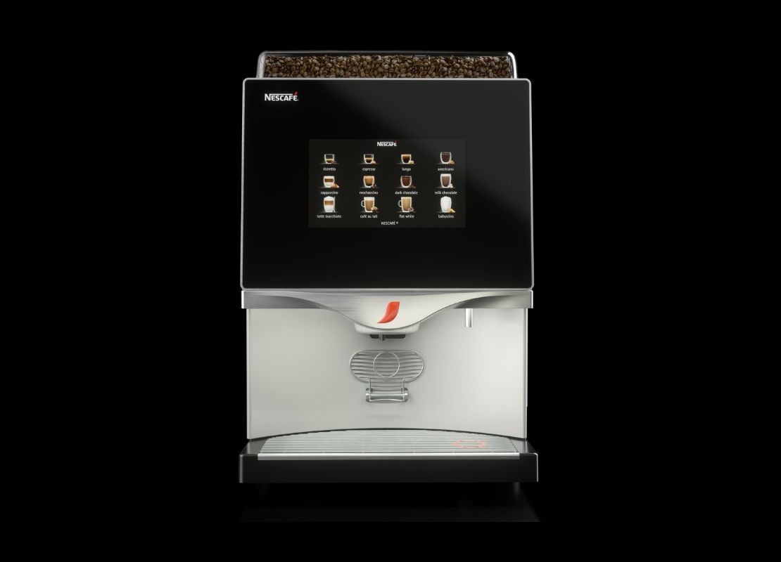 Banner de máquina NESCAFÉ® FTS 60 E de grano, vista frontal