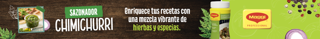 Mini banner que destaca el sabor a chimichurri del nuevo sazonador de MAGGI®