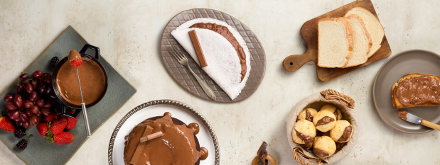 Varias recetas dulces hechas con KitKat Spread