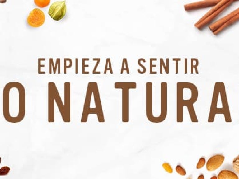 Banner de Empieza a sentir lo natural