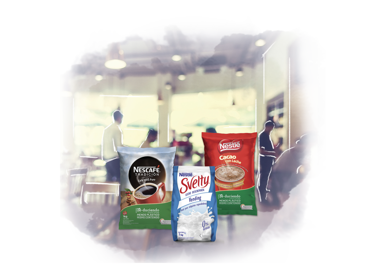 Productos Nestlé Professional desarrollados para el canal de Vending