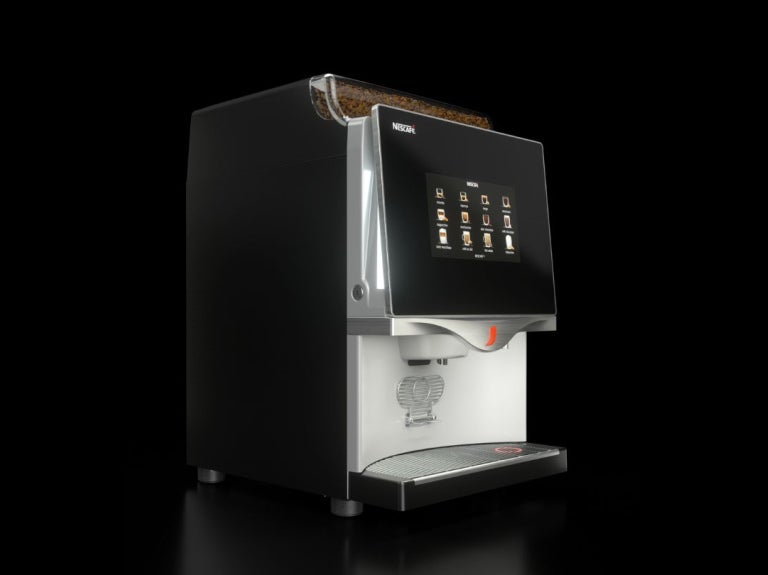Máquina NESCAFÉ® FTS 60 E de grano con sistema de molinos de café con más de 12 opciones de bebidas