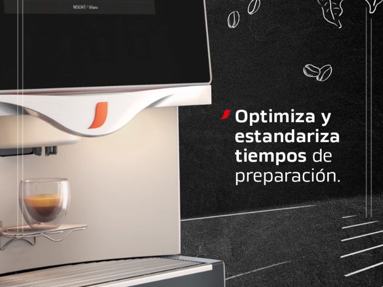 Máquina automática de café NESCAFÉ® optimiza tiempos de preparación en empresas.