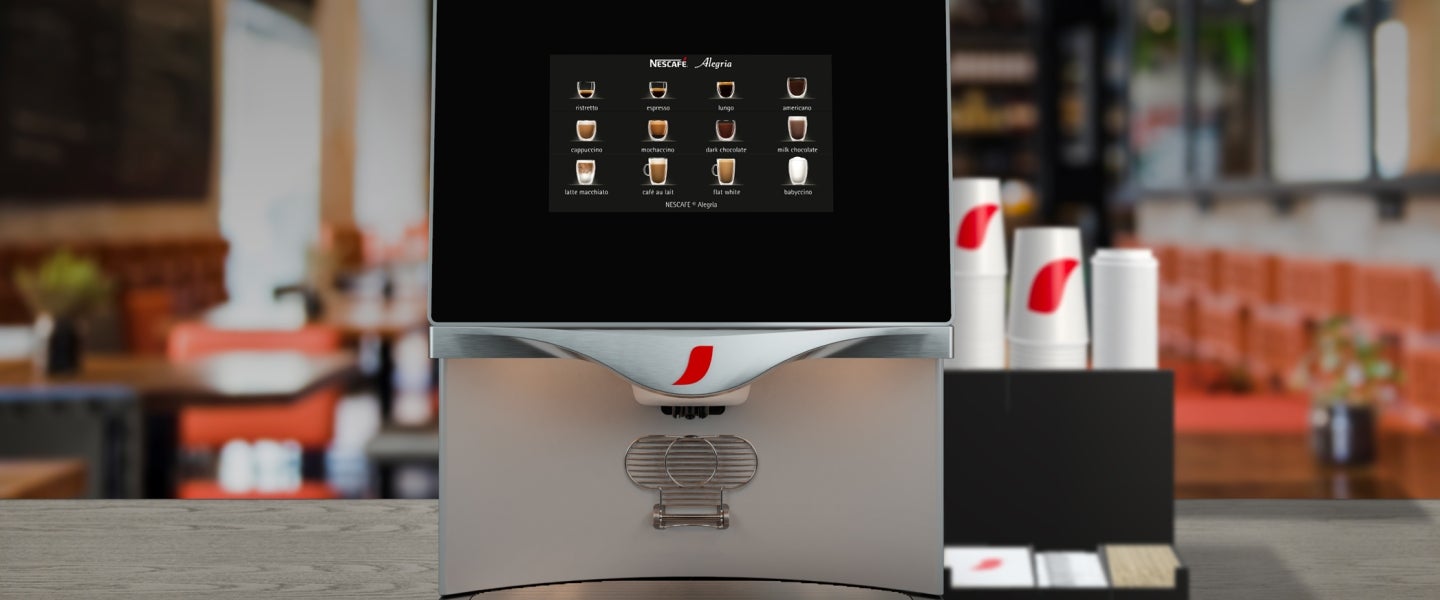 Máquinas de café automáticas NESCAFÉ®. Disponibles en comodato para negocios.