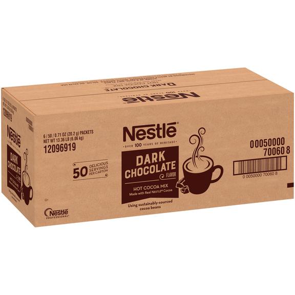 NESTLÉ® Hot Cocoa Mix (Dark Chocolate) 6 cajas x 50 sobres