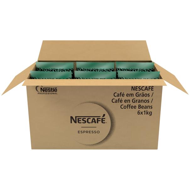 NESCAFÉ® Espresso Roast Grano Entero Brasil 6x1kg 