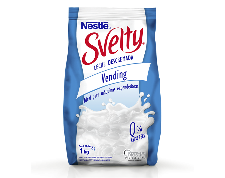 Pack Leche Nestlé Svelty 1kg frente