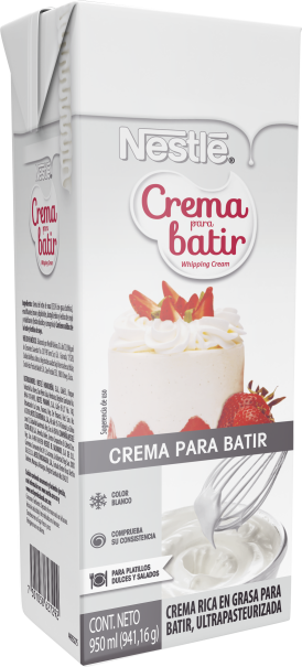 Típicamente grava medio NESTLÉ® Crema para Batir x 950ml | Nestlé Professional