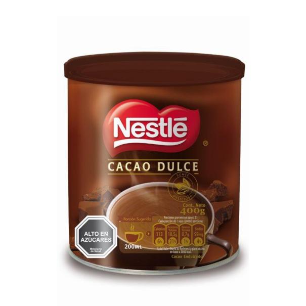 Saborizante para Leche NESTLÉ® cacao endulzado Tarro 400g