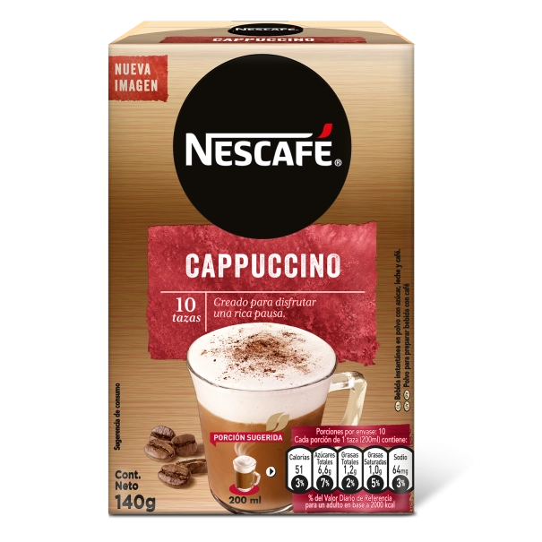 Café NESCAFÉ® Cappuccino 140g 10 sobres