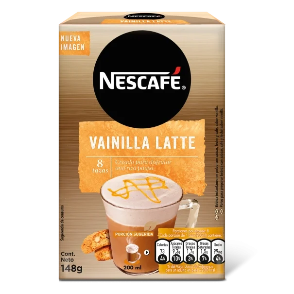 Café NESCAFÉ® Vainilla Latte 148g 8 sobres