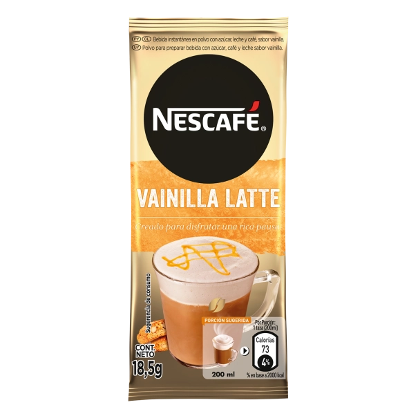 Café NESCAFÉ® Vainilla Latte 148g 8 sobres