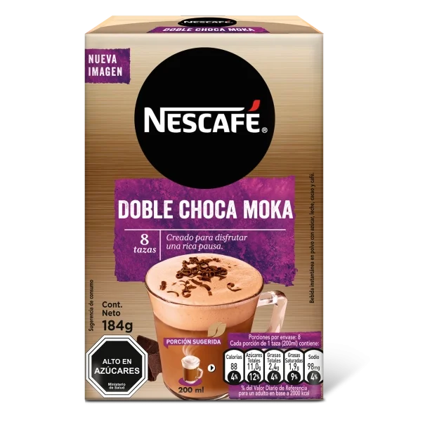 Café NESCAFÉ® Doble Choca Moka 184g 8 sobres