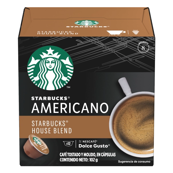 Starbucks NESCAFÉ® Dolce Gusto® House Blend Americano 12 Cápsulas