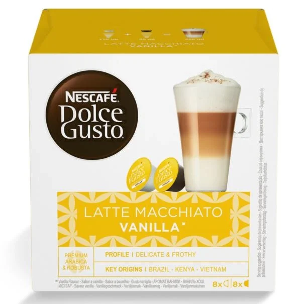 Café NESCAFÉ® Dolce Gusto® Latte Macchiato Vanilla 16 Cápsulas
