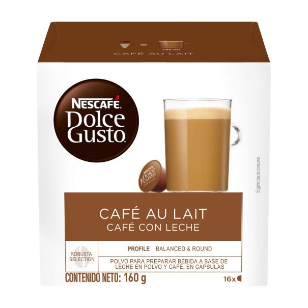 Nescafé® Dolce Gusto® Cafe Au Lait Caja por 16 Cápsulas