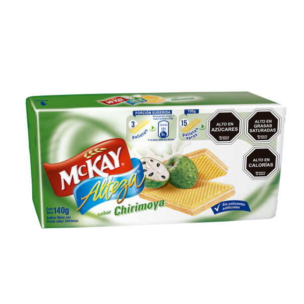 Galleta McKay Alteza sabor Chirimoya en paquete de 140 g