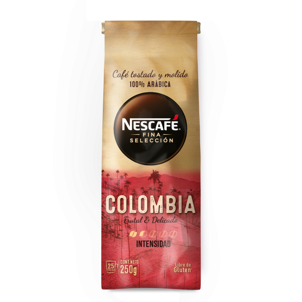 Bolsa café de grano tostado y molido NESCAFÉ® Fina Selección Colombia