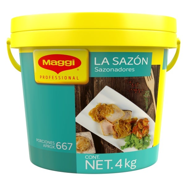 Bote de Sazonadores La Sazón Maggi de 4 kg