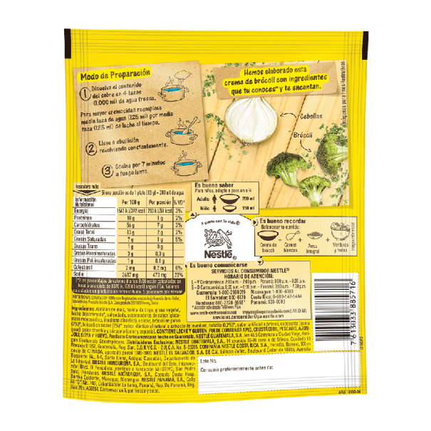 MAGGI® Crema de Brocoli Sobre 12(12x65g)