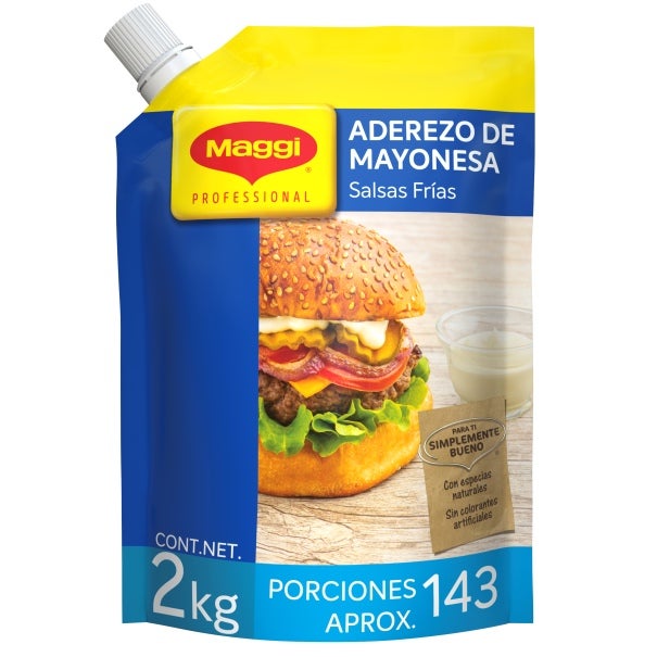 Aderezo de Mayonesa Maggi en doypack de 2 kg