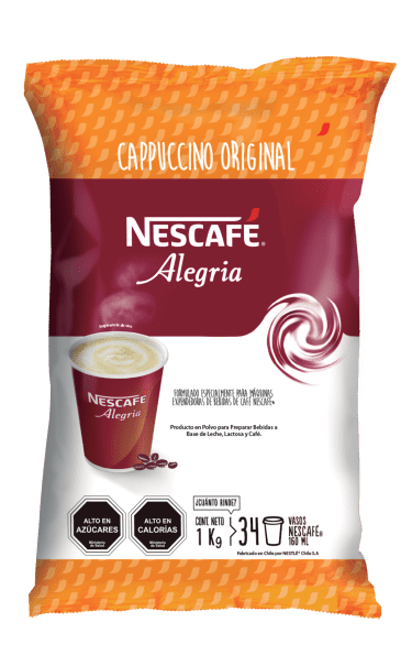 Cappuccino Original Nescafé Alegría en bolsa de 1 kg