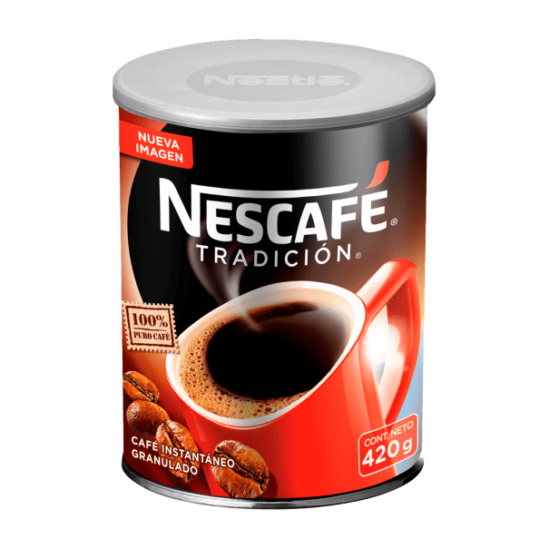 Café Instantáneo Granulado Nescafé Tradición en tarro de 420 g