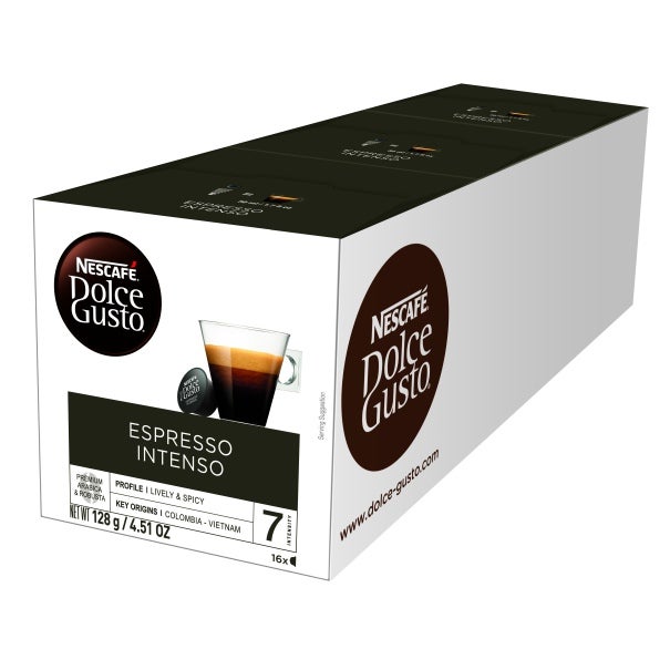 Caja extragrande de Café Nescafé Dolce Gusto Espresso Intenso por 16 Cápsulas