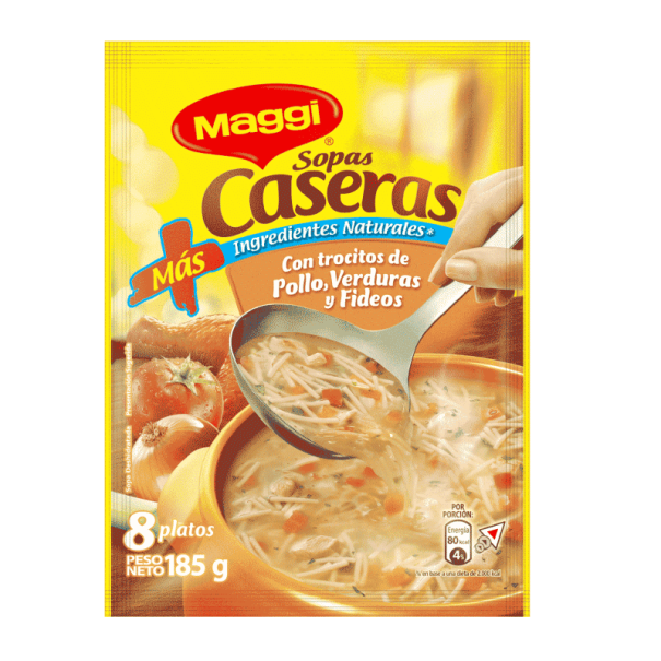 empaque MAGGI® Sopa de Pollo con Vegetales Sobre 4(10x185g)