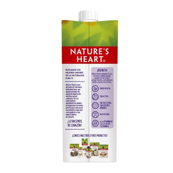 NATURE'S HEART® Almendra Coco Sin Azúcar 12x946ml