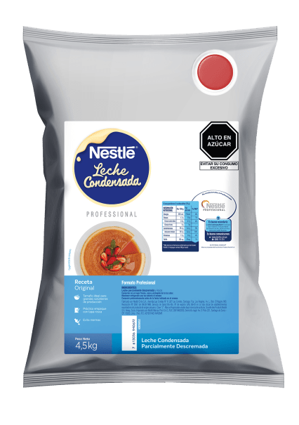 Leche Condensada Nestlé en bolsa de 4.5 kg