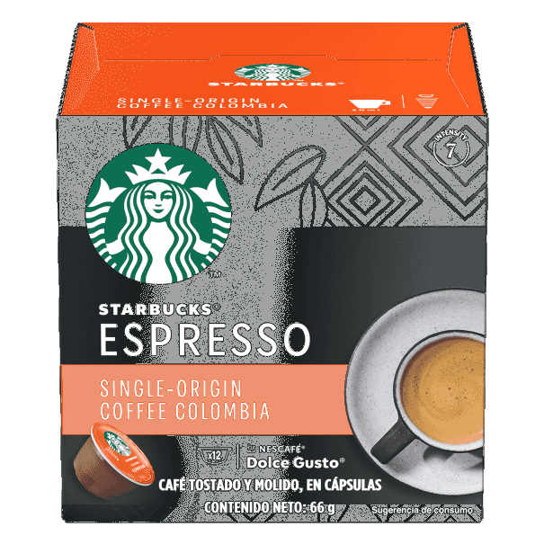Caja de Starbucks NESCAFÉ® Dolce Gusto® Espresso Colombia de 12 Cápsulas