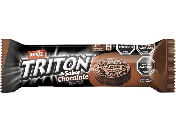 Paquete de galletas McKay️® Triton® sabor chocolate de 126g