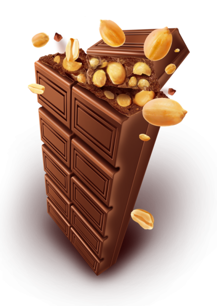  Tableta y trozos de chocolate con maní Nestlé