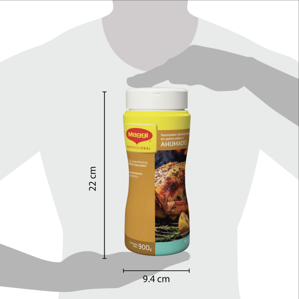 Vista del tamaño de tarro de MAGGI® Condimento Ahumado x 900g