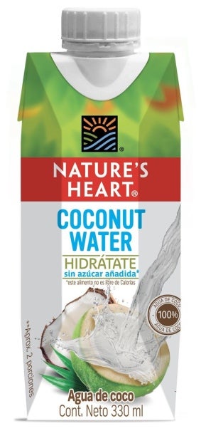 Caja NATURE’S HEART® Agua de Coco 330 ml